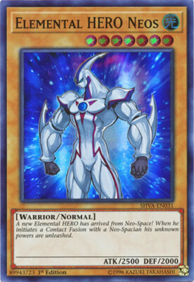 Yu-Gi-Oh Card - SHVA-EN031 - ELEMENTAL HERO NEOS (super rare holo) - NM/Mint-image