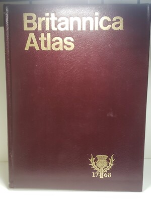Britannica Atlas 1768, 1987 Edition, Red Leather-bound 15