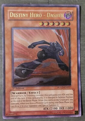 Yugioh - Destiny Hero - Dasher - POTD-EN017 - Ultimate Rare - 1st Edition-image