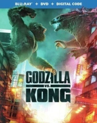GODZILLA VS. KONG (BLU-RAY) VG DISC + COVER ART ONLY-image