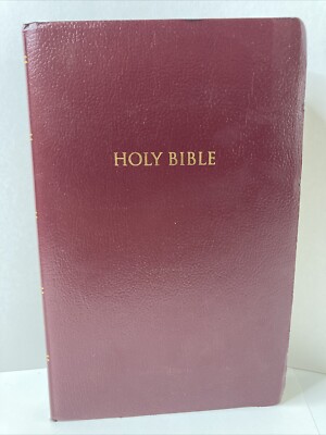 Holy Bible King James Version Nelson 162R Red Letter Dictionary Concordance 1987-image