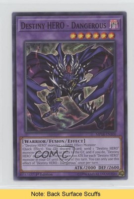 Destiny HERO - Dangerous 1st Ed. YuGiOh MegaTins Mega Pack #MP18-EN100 READ e6j-image