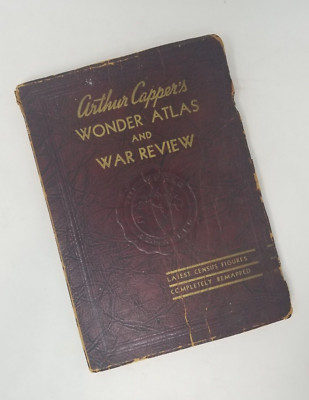 Arthur Capper's Wonder Atlas and War Review 1944 WWII-image