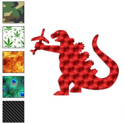 Godzilla Monster Drawing, Vinyl Decal Sticker, 40 Patterns & 3 Sizes, #1339-image