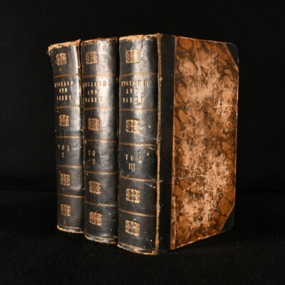 c1845 3vols England and Wales Delineated Thomas Dugdale Illus Folding Maps-image