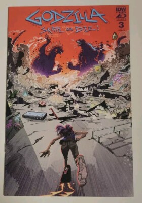GODZILLA: SKATE OR DIE #3 09/2024 VF+ COVER A (JOYCE) IDW PUBLISHING -image