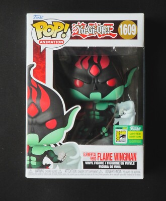 NEW Funko Pop Elemental Hero Flame Wingman #1609 - Official 2024 SDCC  Yu-Gi-Oh!-image