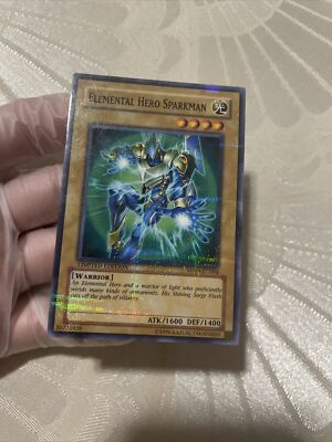 YuGiOh Elemental Hero Sparkman MF03-EN004 Mattel Action Figure Promo MP-image
