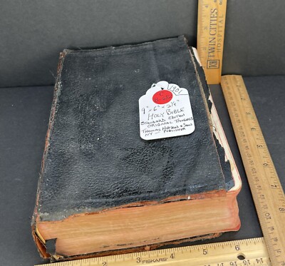 (CB-682) HOLY BIBLE (1901) THOMAS NELSON & SONS STANDARD EDITION FROM TONGUES-image