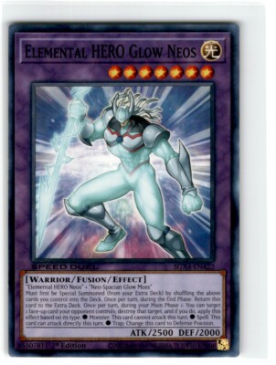2020 Yu-Gi-Oh! Speed Duel Elemental Hero Glow Neos Common SGX4-ENA22 Moderately-image
