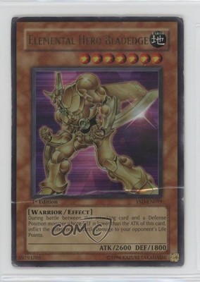 2006 Yu-Gi-Oh! Starter Deck 1st Edition Elemental HERO Bladedge #YSD-EN019 0e6p-image