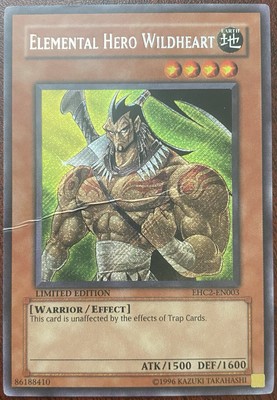 Elemental Hero Wildheart EHC2-EN003 - Secret Rare - YuGiOh-image