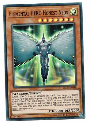 Yu-Gi-Oh Card: Elemental HERO Honest Neos LED6-EN019 Super Rare! NM-image