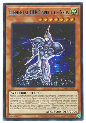 Yugioh Asian-English Elemental HERO Spirit of Neos 25AT-AE100 Blue Secret Rare-image