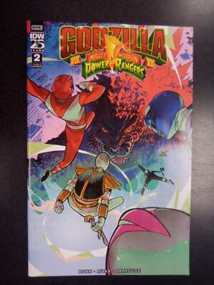 Godzilla vs. The Mighty Morphin Power Rangers II #2 Cover A (Rivas) Comic Book-image