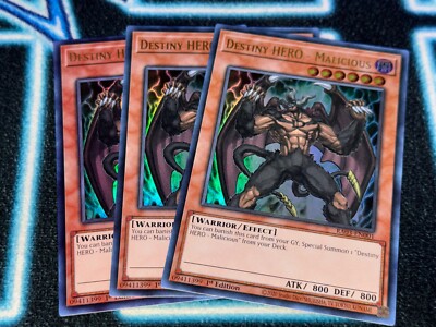 Destiny HERO - Malicious x3 - RA03 - Ultra Rare (UR) - Yugioh-image