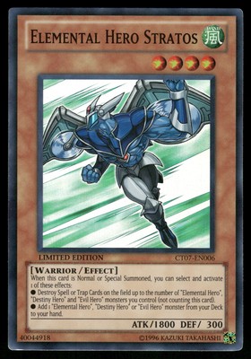 Yugioh! Elemental HERO Stratos CT07-EN006 Super Rare MP-image
