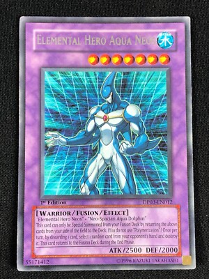 YUGIOH ELEMENTAL HERO AQUA NEOS DP03-EN012 1ST RARE(MP)-image
