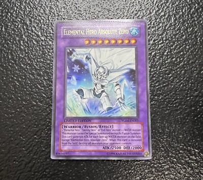 Elemental Hero Absolute Zero YG04-EN001 Ultra Limited VLP x1 MISPRINT SEAL STAMP-image