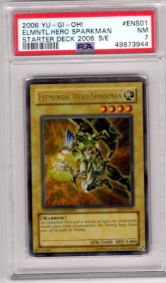PSA 7 MINT Yu-Gi-Oh! 2006 Elemental Hero Bladedge Limited Edition YSO-ENS01-image