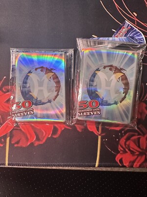 KONAMI OFFICIAL YUGIOH ELEMENTAL HERO CARD SLEEVES (DECK PROTECTORS) 50ct X2-image