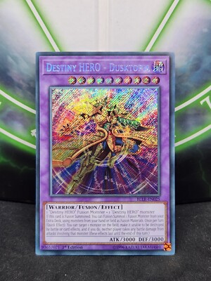 Yugioh Destiny HERO - Dusktopia BLLR-EN025 Secret Rare 1st Edition NM-image