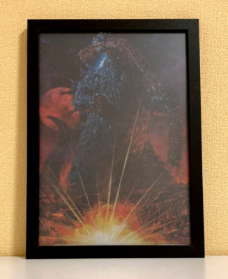 Ohrai Noriyoshi Godzilla 1954 ①,art,Framed clear file,wall hanging,Japan Black-image
