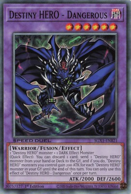 Yu-Gi-Oh! Destiny HERO - Dangerous SGX1-ENB21 1st Edition Common NM-image