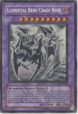 Elemental Hero Chaos Neos Yu-Gi-Oh! Gladiator's Assault Ghost Rare #GLAS-EN036-image