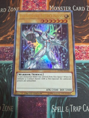 Yu-Gi-Oh! Elemental HERO Neos DUPO-EN102 Ultra Rare Limited Near Mint a1/-image
