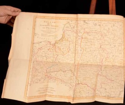 1795 The History of Poland Stephen Jones First Edition Fold Out Map Frontis-image