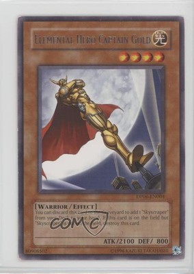 2008 Yu-Gi-Oh! Jaden Yuki 3 1st Edition Elemental HERO Captain Gold 0su9-image