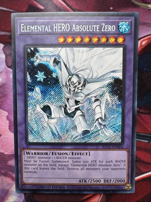 Elemental HERO Absolute Zero Secret Rare BLC1-EN004 Yugioh-image