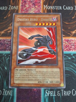 Yu-Gi-Oh! TCG Destiny Hero - Dasher POTD-EN017 Rare 1st Edition Near Mint a1/-image