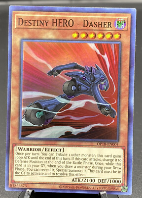 Destiny HERO - Dasher OP18-EN004 Super NM Fresh Pull.-image