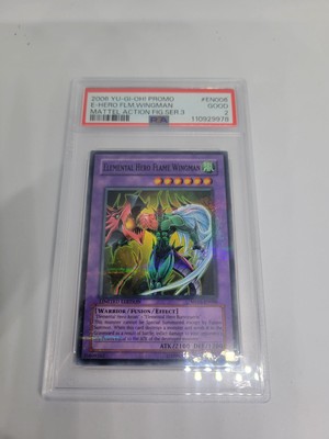 PSA 2 Elemental Hero Flame Wingman MF03-EN006 Mattel Action Card-image