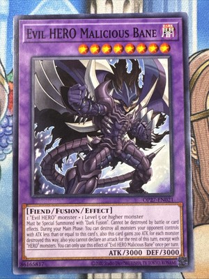 Evil HERO Malicious Bane - OP27-EN021 - Common - NM-image