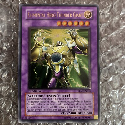 YuGiOh Elemental Hero Thunder Giant TLM-EN036 1st Ultimate Rare -  VLP-image