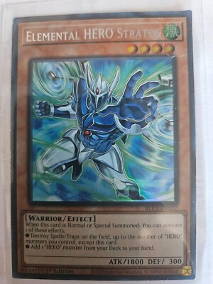 Yu-Gi-Oh! TCG Elemental HERO Stratos (Alternate Art) (Silver) Battles of Legend:-image