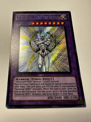 Yugioh! Elemental Hero The Shining - PRC1-ENV01 - NM - L.E. - Secret Rare-image