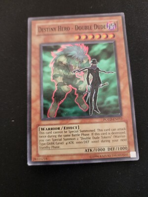 Yu-Gi-Oh! Destiny Hero - Double Dude POTD-EN012 Super Rare Unlimited Mp-image