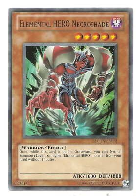Elemental HERO Necroshade LCGX-EN015 Rare Yu-Gi-Oh Card (Unl) New-image