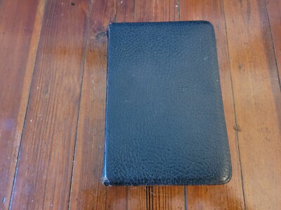 Holy Bible KJV Clearblack Type Pronouncing Harper & Row Vintage Black Leather -image