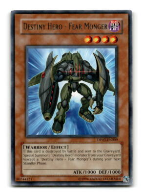 Destiny Hero - Fear Monger - DP05-EN009 Rare - YuGiOh-LP-image
