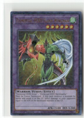 Elemental HERO Flame Wingman HAC1-EN019 Duel Terminal Ultra Rare YGO-image