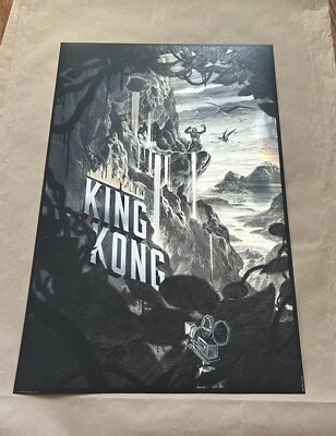 Nicolas Delort King Kong Foil Poster Monsters Godzilla-image