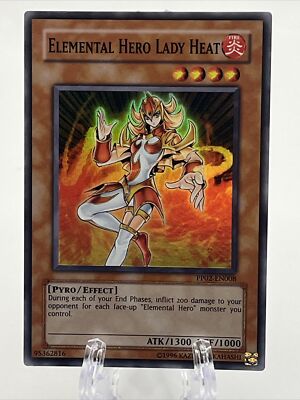 Yu-Gi-Oh Elemental Hero Lady Heat PP02-en008 Super Rare Near Mint-image