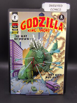 Godzilla King of the Monsters #7 Art Adams Cover Dark Horse 1995 Kaiju Fight-image