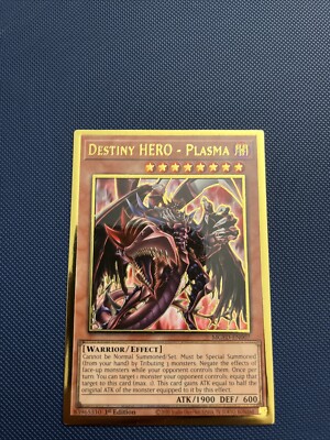Yugioh Max Gold El Dorado Misprint MGED-EN007 Destiny Hero Plasma-image