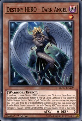 1st Ed Destiny HERO - Dark Angel LEHD-ENA09 Yugioh-image